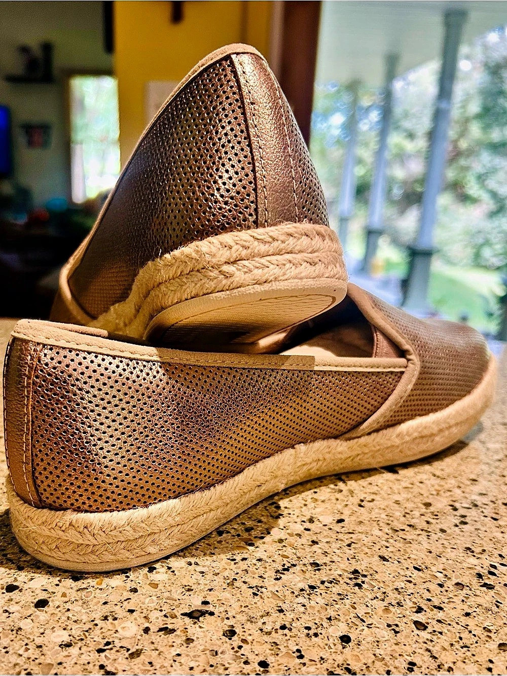 NWOT-Clarks Elaina Ruby Slip-On Espadrille Brown - Picture 4 of 4